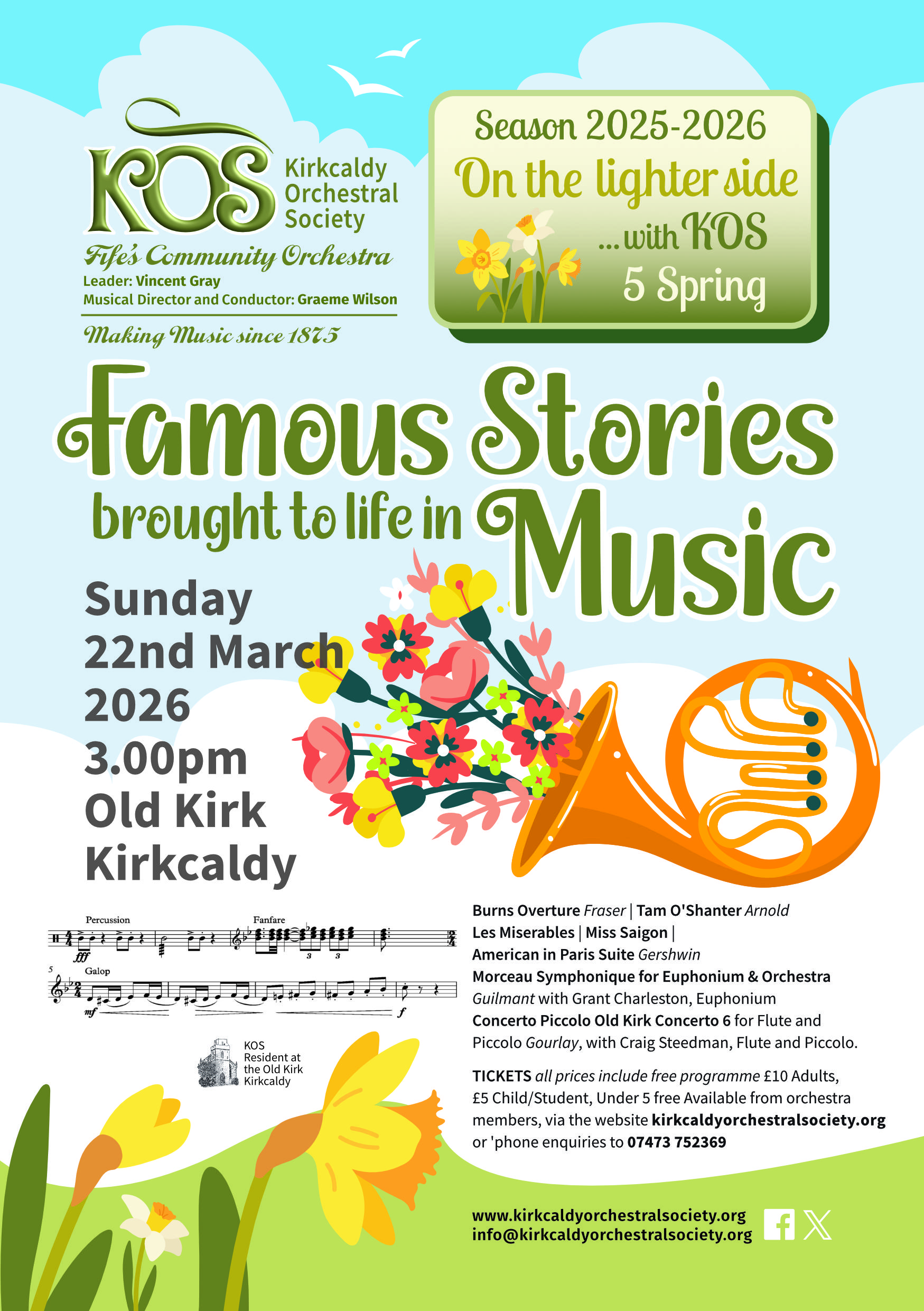 Famous stories brought to life in music