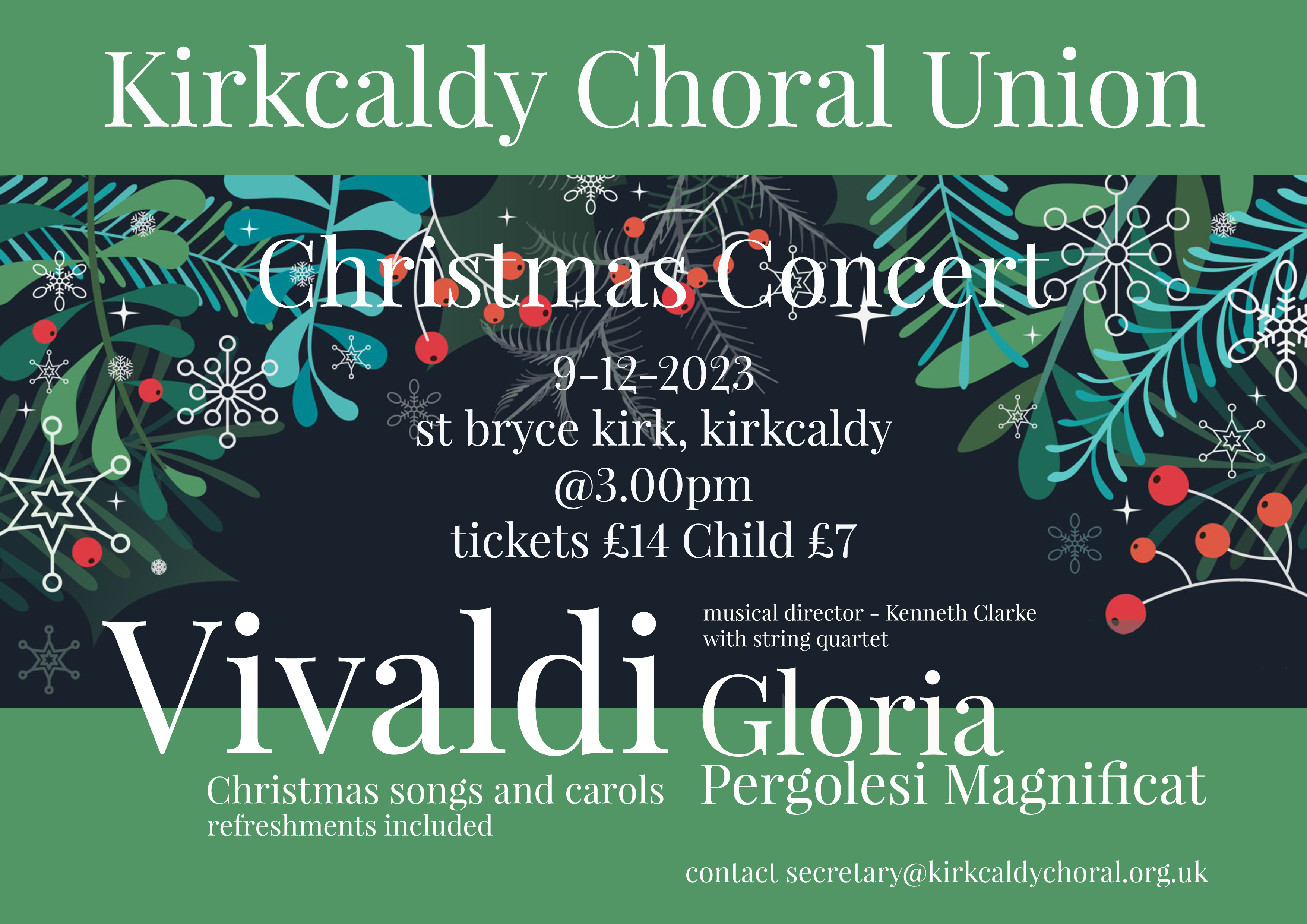 Kirkcaldy Choral Union Christmas concert